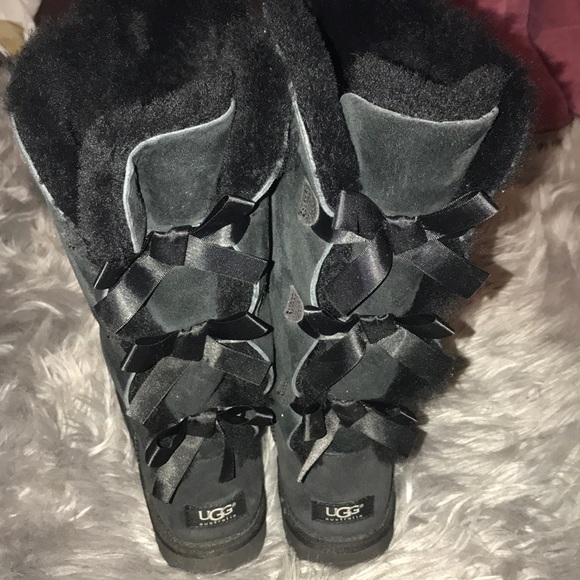 Black Tall Bailey Bow I Size 8 - Picture 1 of 2